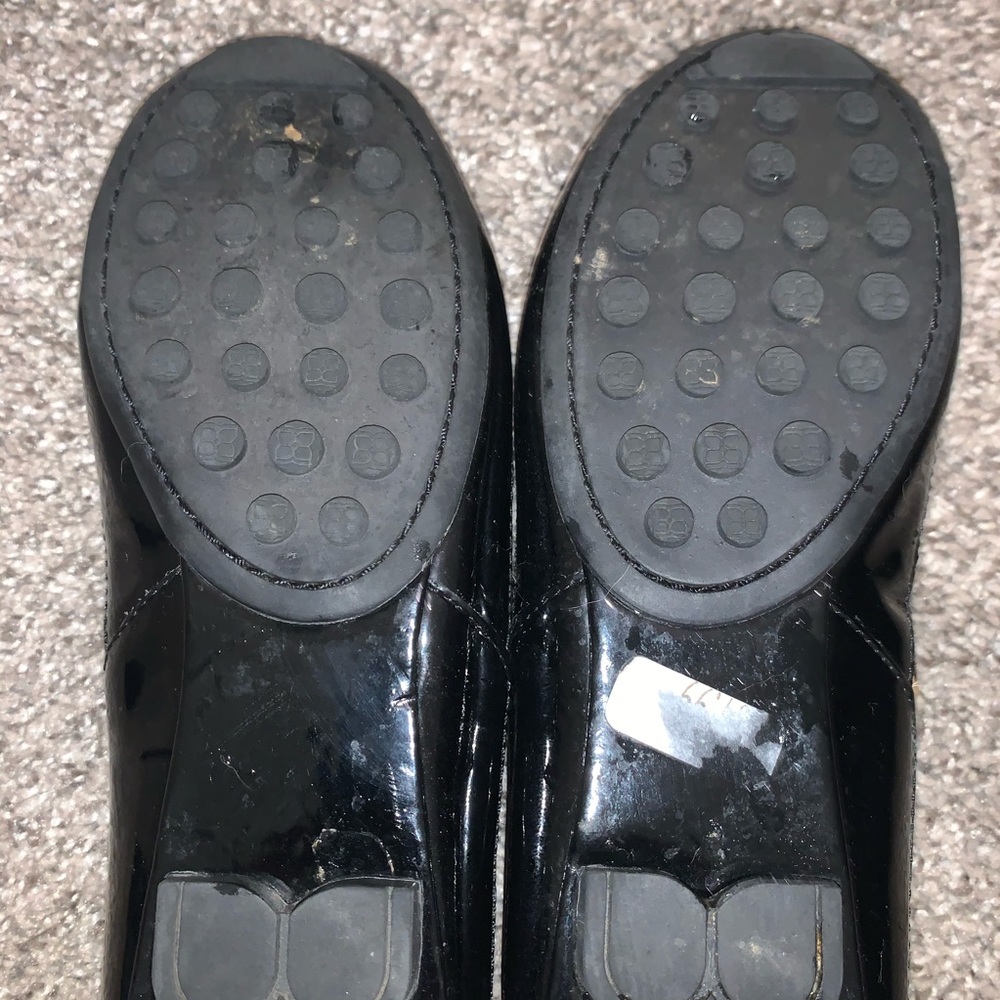 BCBGMaxAzria Pony hair brown and black cheetah black patent leather flats 5.5 - Picture 8 of 11